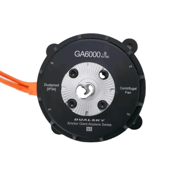 DUALSKY GA6000.S 160KV 180KV V2 Motor sin escobillas de alta potencia Modelo de avión de ala fija para 55-60cc Avión de gasolina VTOL UAV DIY